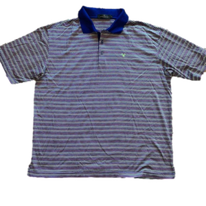 Bugatchi Mens Large Striped Golf Polo